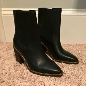 Crown Vintage Black Heeled Boots